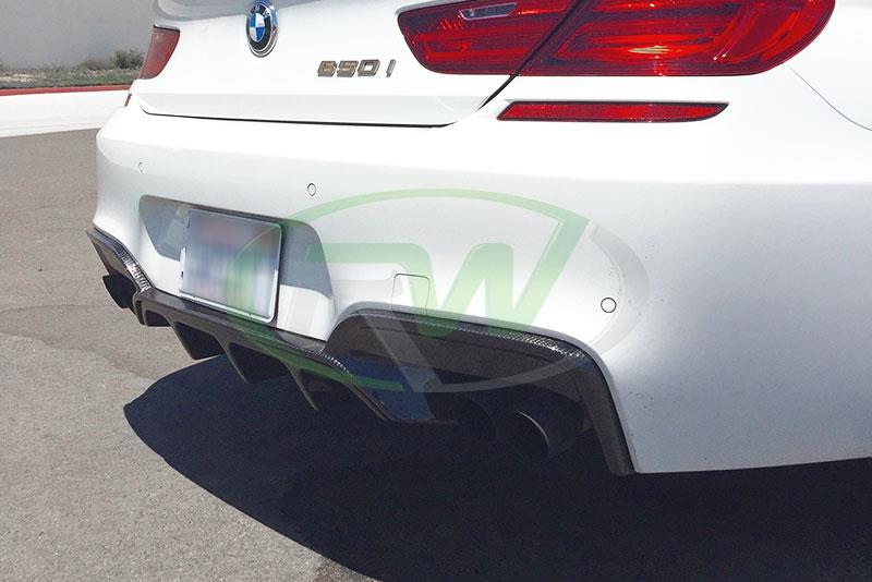 RW Carbon BMW F06 F12 F13 640i 650i M6 Carbon Fiber Diffuser