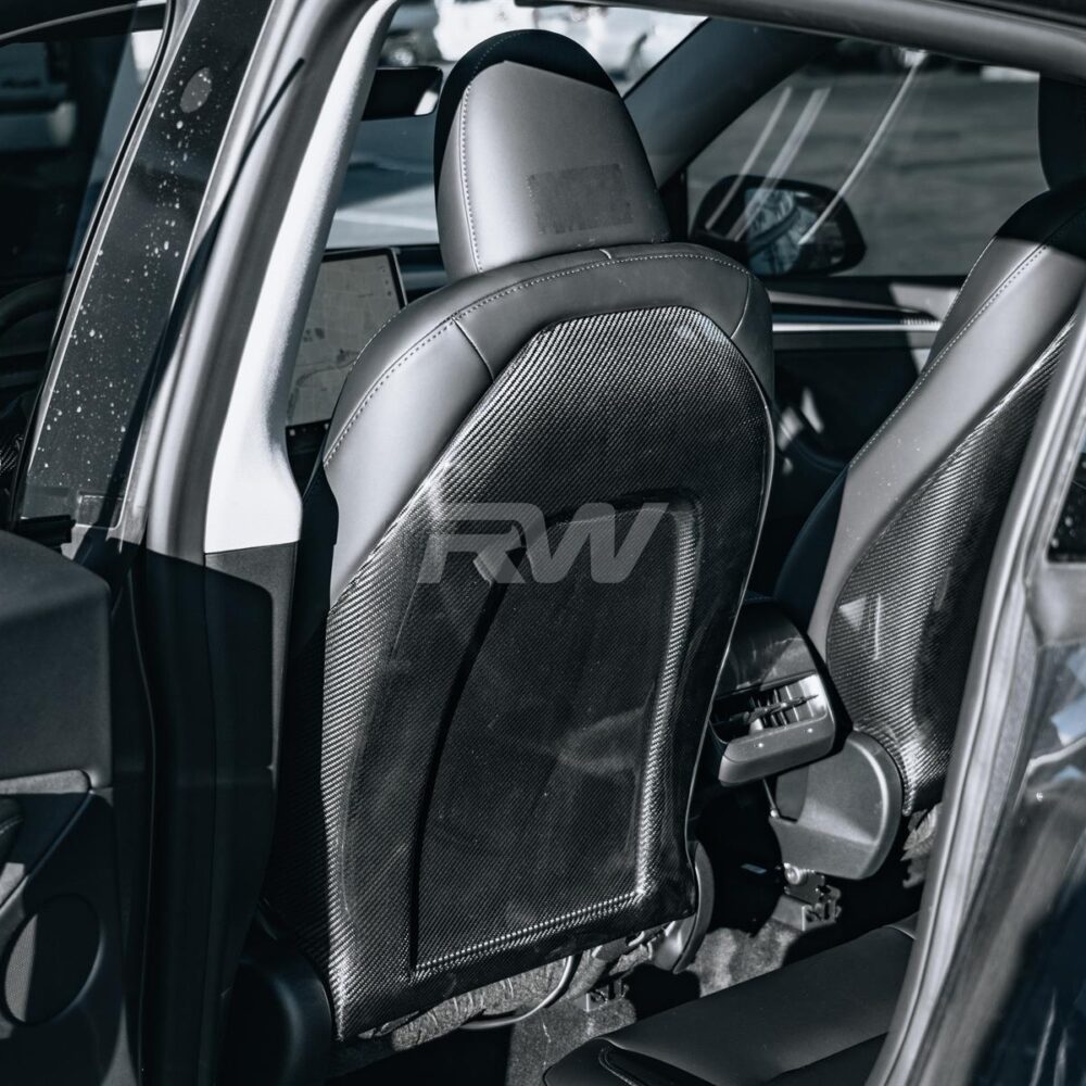 RW Carbon Tesla Carbon Fiber Seat Backs