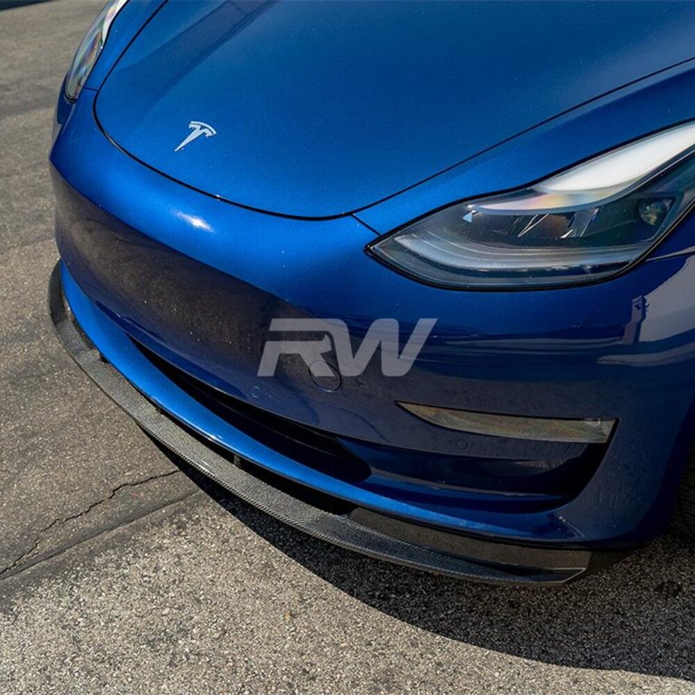 RW Carbon Tesla Model 3 RWS Carbon Fiber Front Lip Spoiler
