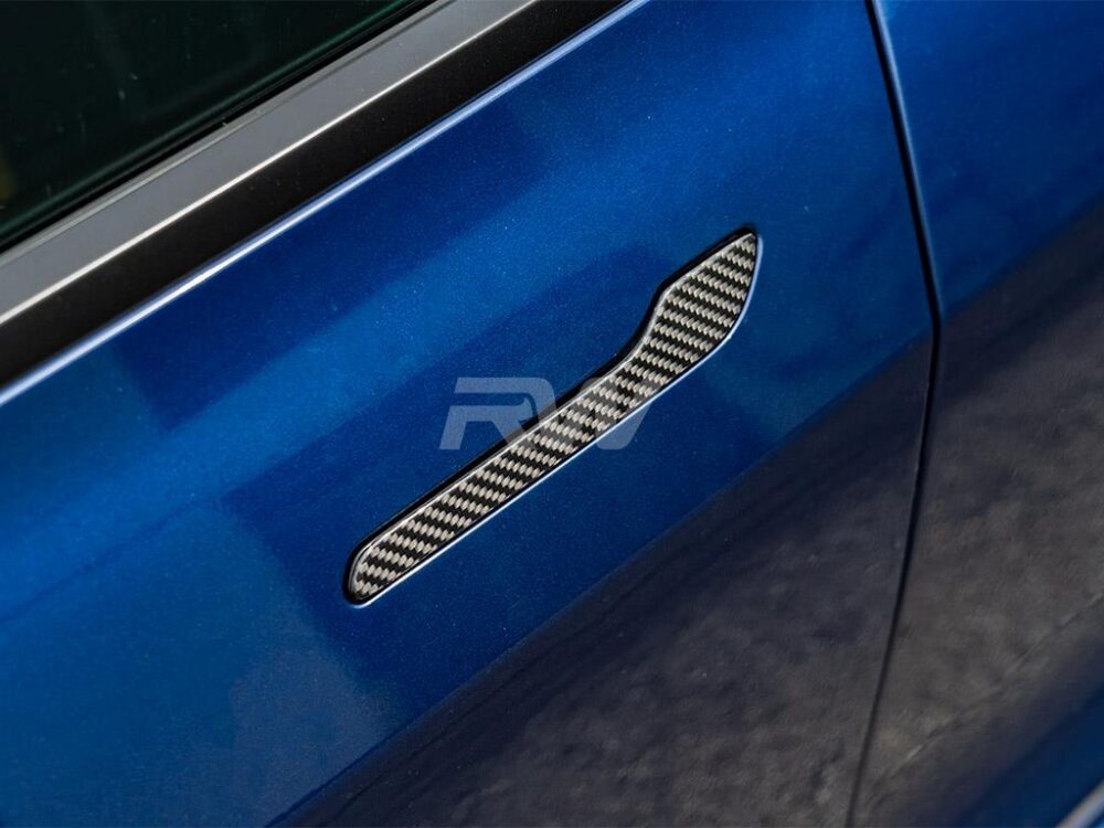 RW Carbon Tesla Model 3 / Y Carbon Fiber Door Handle Covers - Image 4