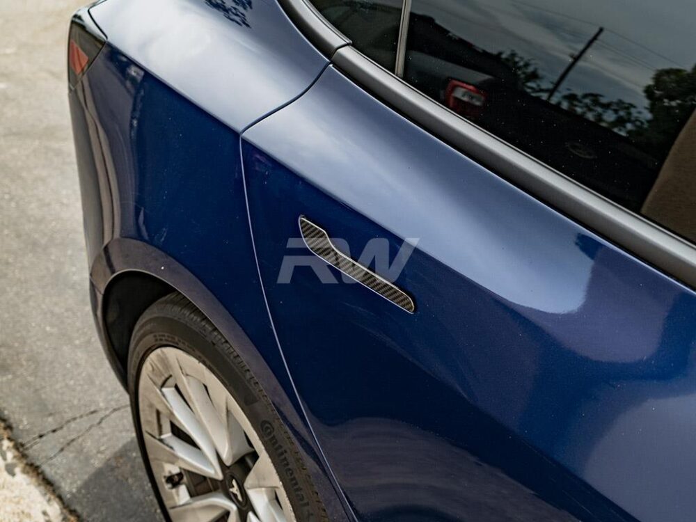RW Carbon Tesla Model 3 / Y Carbon Fiber Door Handle Covers - Image 7