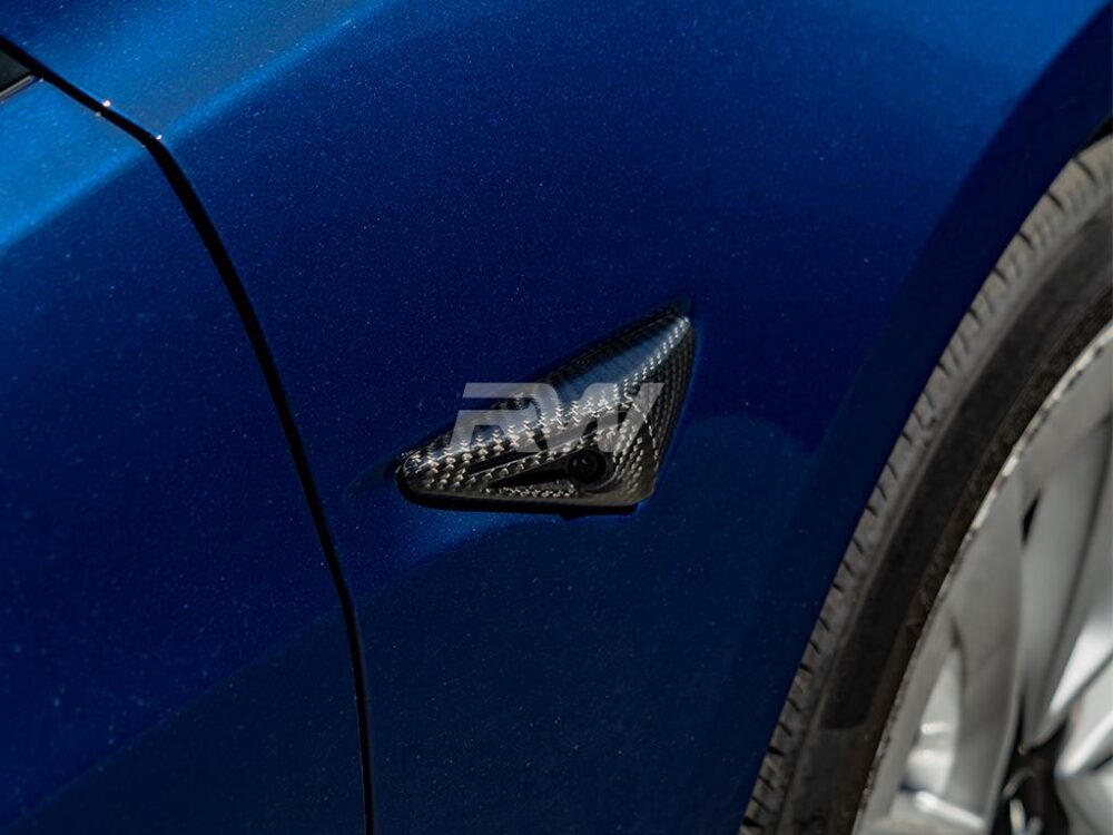 RW Carbon Tesla Model 3 / Y Carbon Fiber V2 Fender Trims - Image 5