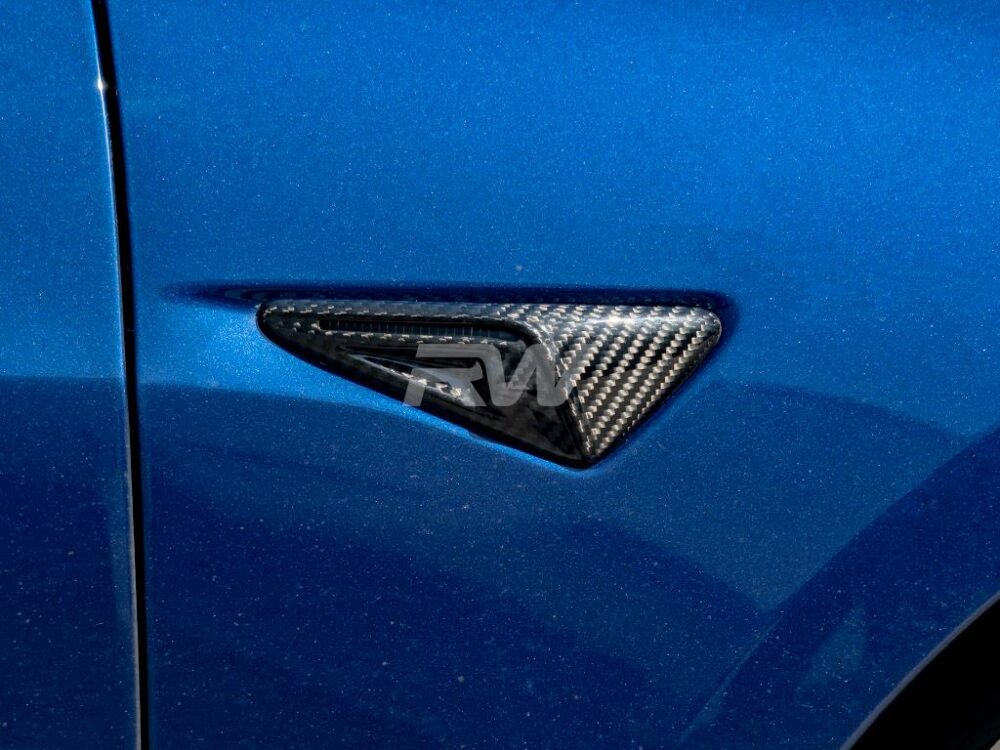 RW Carbon Tesla Model 3 / Y Carbon Fiber V2 Fender Trims - Image 6