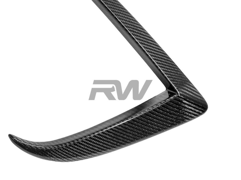 RW Carbon Tesla Model S Facelift CF Front Upper Splitters - Image 6