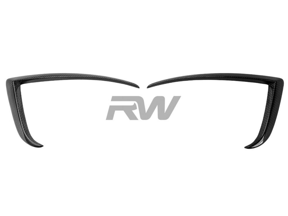RW Carbon Tesla Model S Facelift CF Front Upper Splitters - Image 5