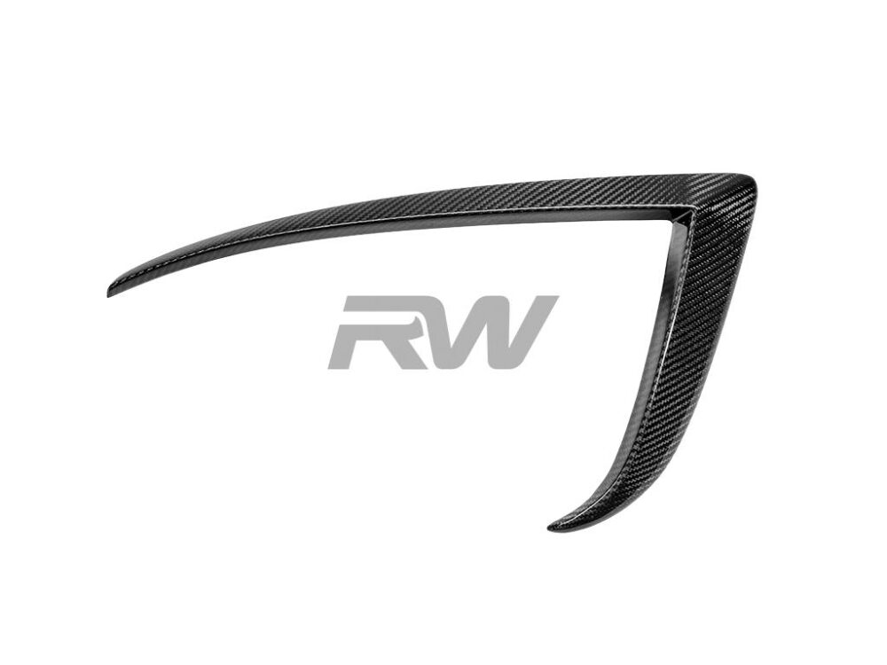 RW Carbon Tesla Model S Facelift CF Front Upper Splitters - Image 4