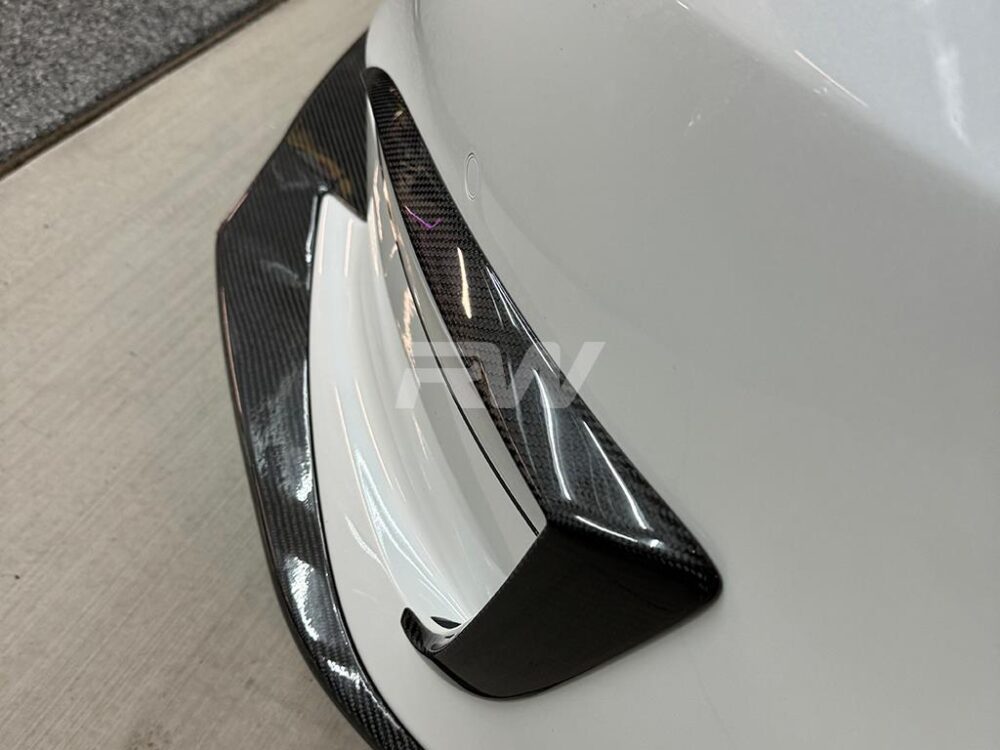 RW Carbon Tesla Model S Facelift CF Front Upper Splitters - Image 3