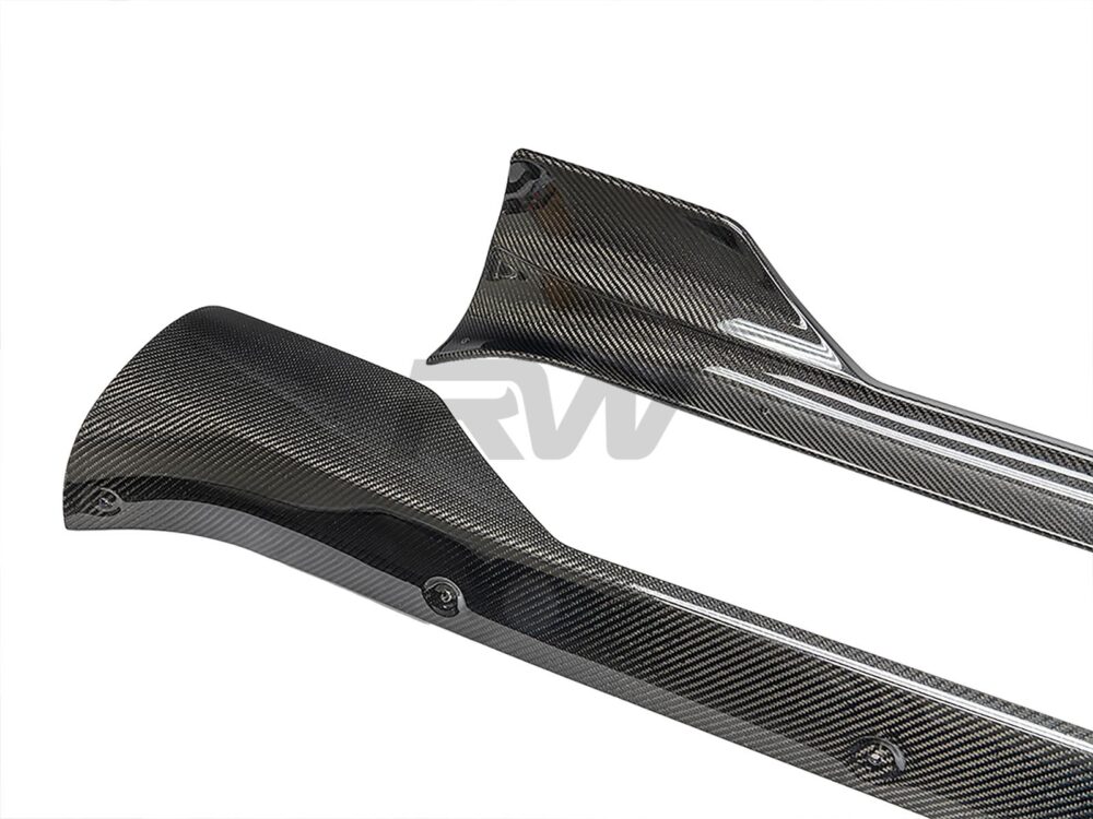 RW Carbon Tesla Model S / Plaid Carbon Fiber Side Skirt Extensions - Image 15