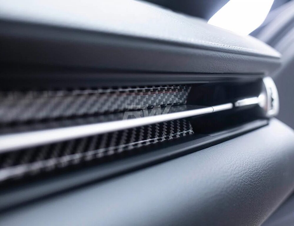 Alternative view of RW Carbon Toyota Supra A90 Carbon Fiber Interior Vent Trim