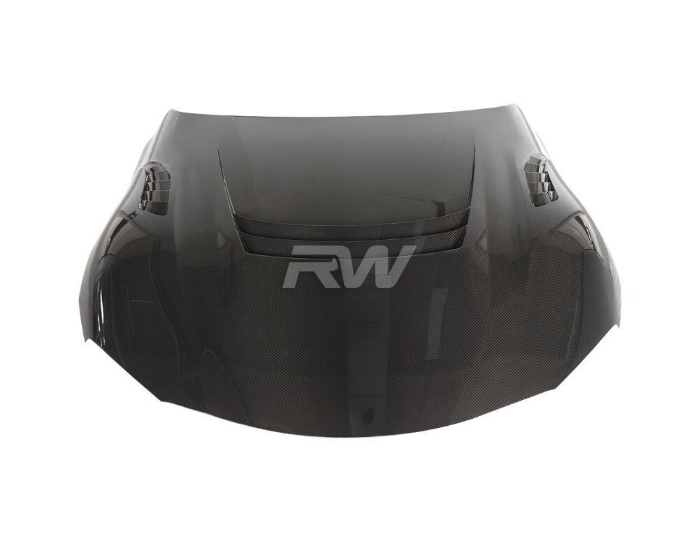 Alternative view of RW Carbon Toyota Supra A90 Dry Carbon Fiber Hood