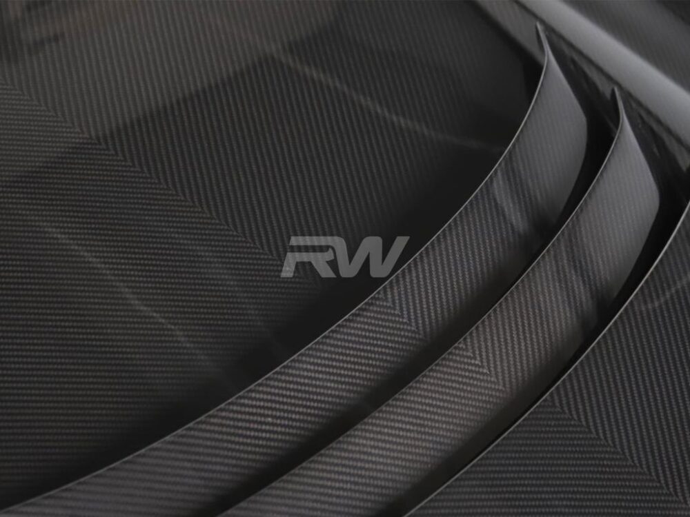 RW Carbon Toyota Supra A90 Dry Carbon Fiber Hood - Image 3