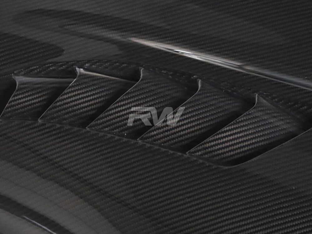 RW Carbon Toyota Supra A90 Dry Carbon Fiber Hood - Image 5