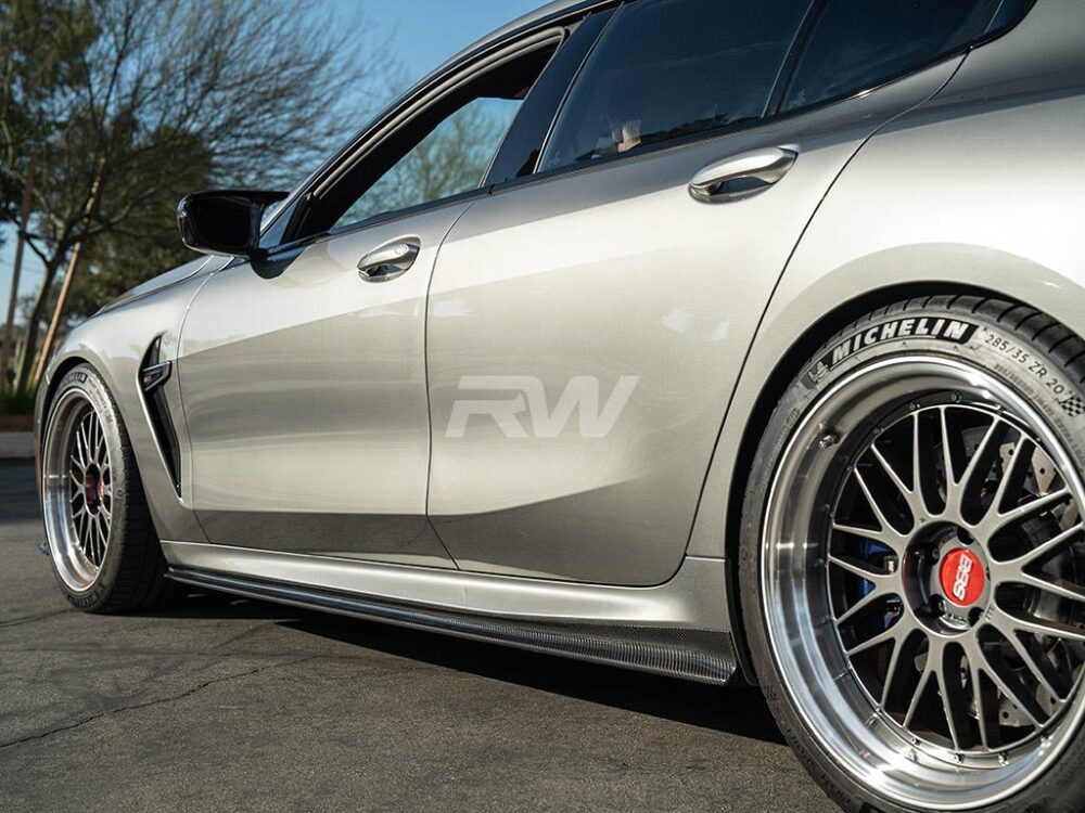 RW Carbon BMW G16/F93 M8 Gran Coupe CF Side Skirt Extensions