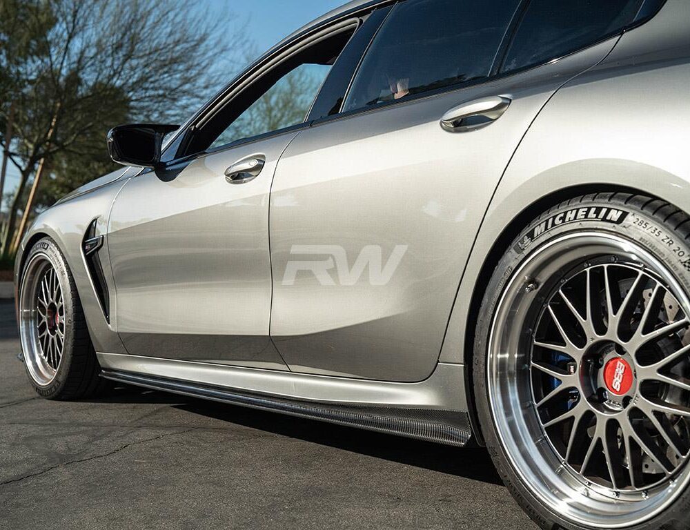 RW Carbon BMW G16/F93 M8 Gran Coupe CF Side Skirt Extensions