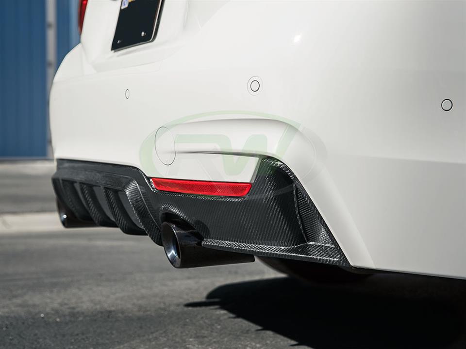 RW Carbon BMW F32 F33 F36 Performance Style CF Diffuser