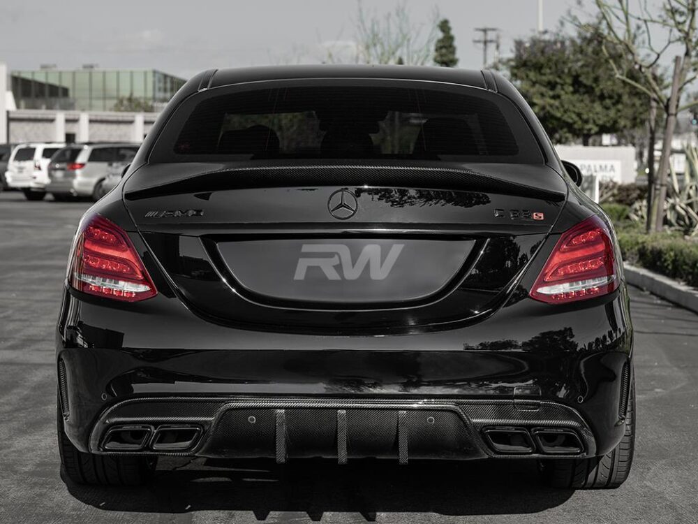 RW Carbon Mercedes W205 C63/C63S AMG DTM CF Diffuser - Image 15