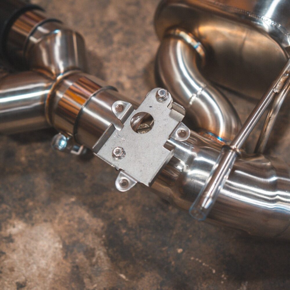 Alternative view of Valvetronic Designs BMW F87 M2 Competition Equal Length Valved Sport Exhaust System