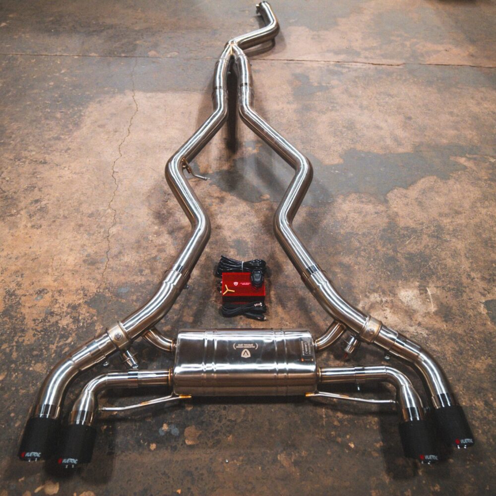 Alternative view of Valvetronic Designs BMW G20/G22/G26 M340i/M440i Valved Sport Exhaust System