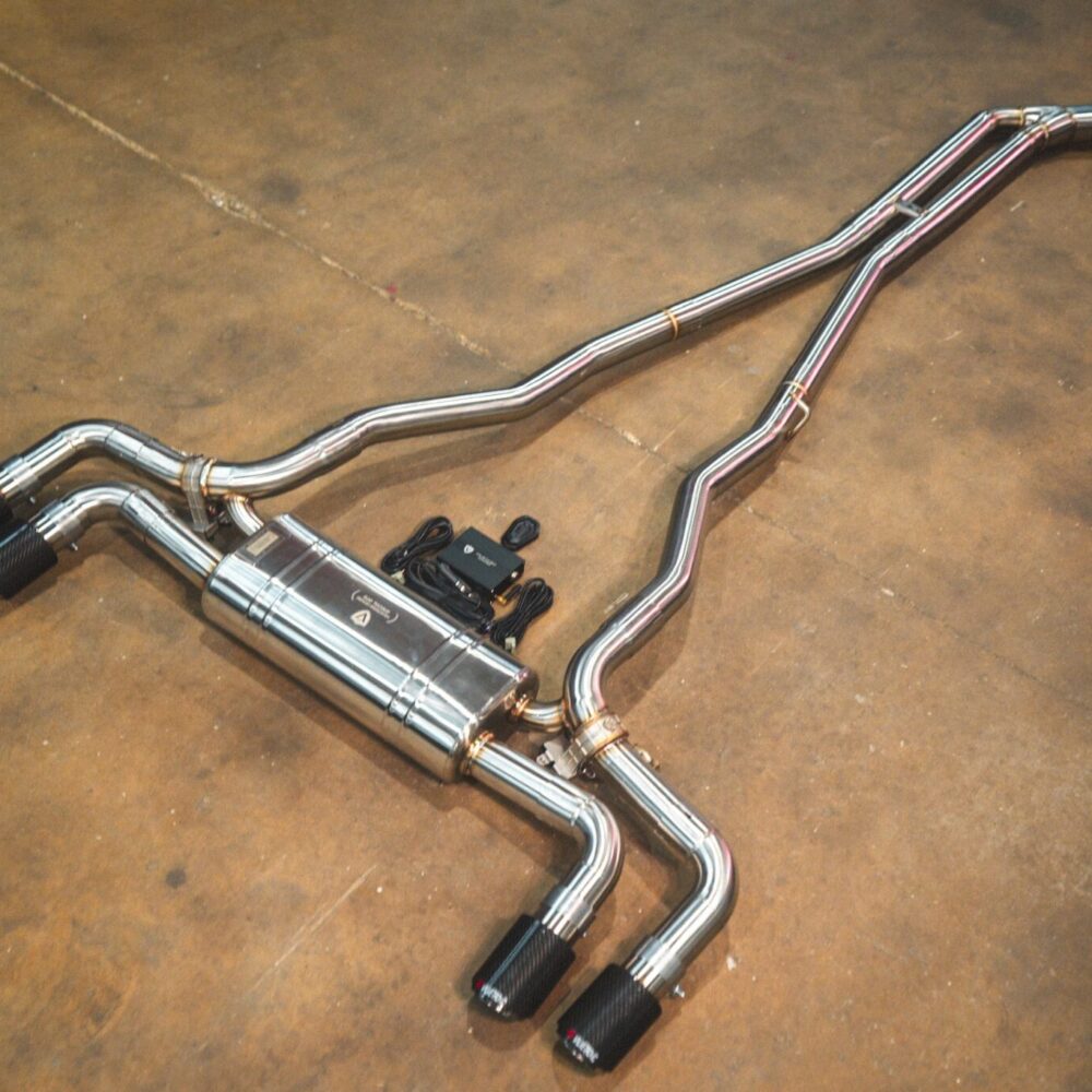 Alternative view of Valvetronic Designs BMW G30 530i / 540i Valved Sport Exhaust System