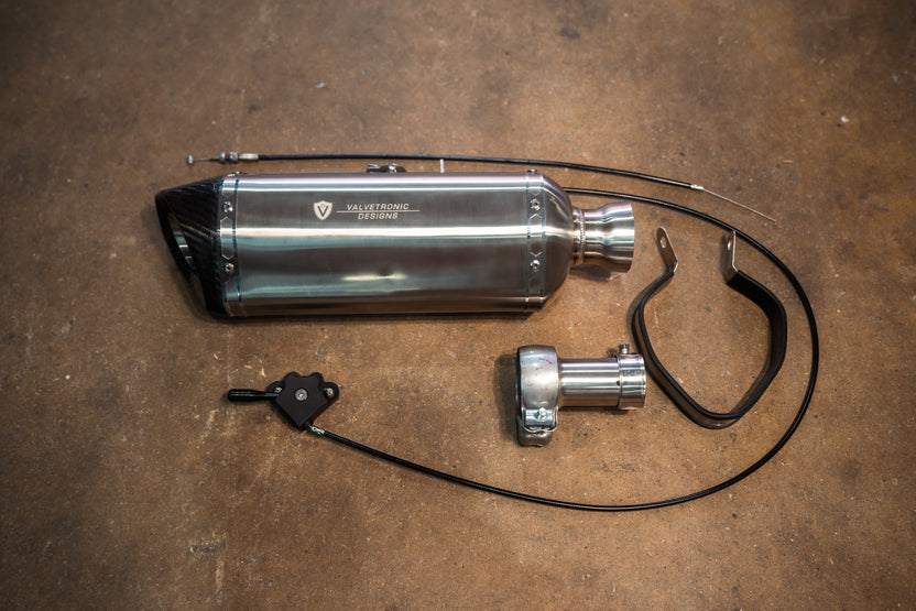 Alternative view of Valvetronic Designs Motorcycle Valved Muffler