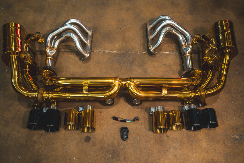 Alternative view of Valvetronic Designs Valved Sport Exhaust System for Porsche 911 Carrera / S / GTS (991.1)