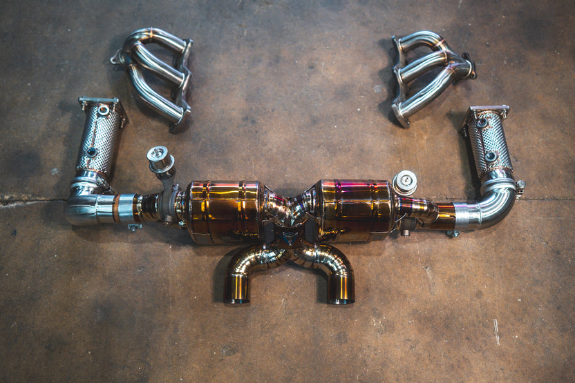 Alternative view of Valvetronic Designs Valved Sport Exhaust System for Porsche 991.2 Carrera