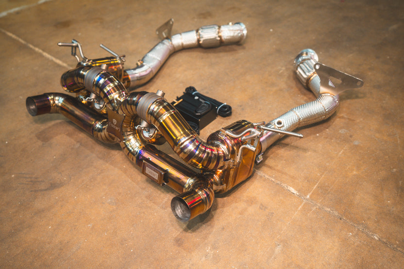 Alternative view of Valvetronic Designs Ferrari 488 GTB Valved Sport Exhaust System