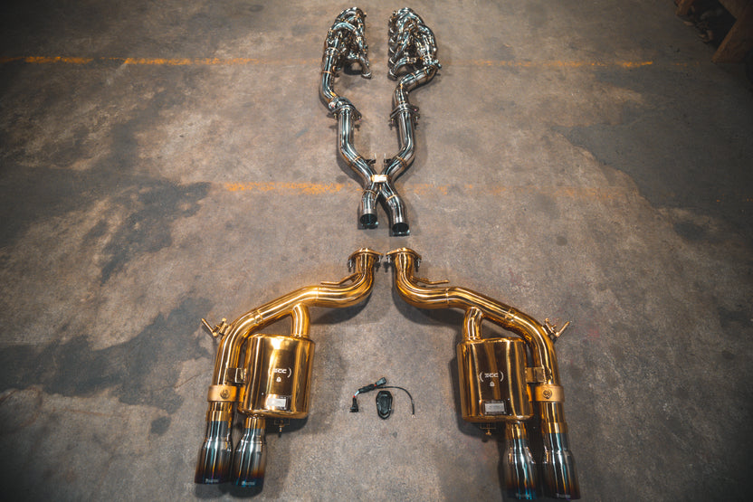 Alternative view of Valvetronic Designs Ferrari 599 RACE F1 Valved Exhaust System