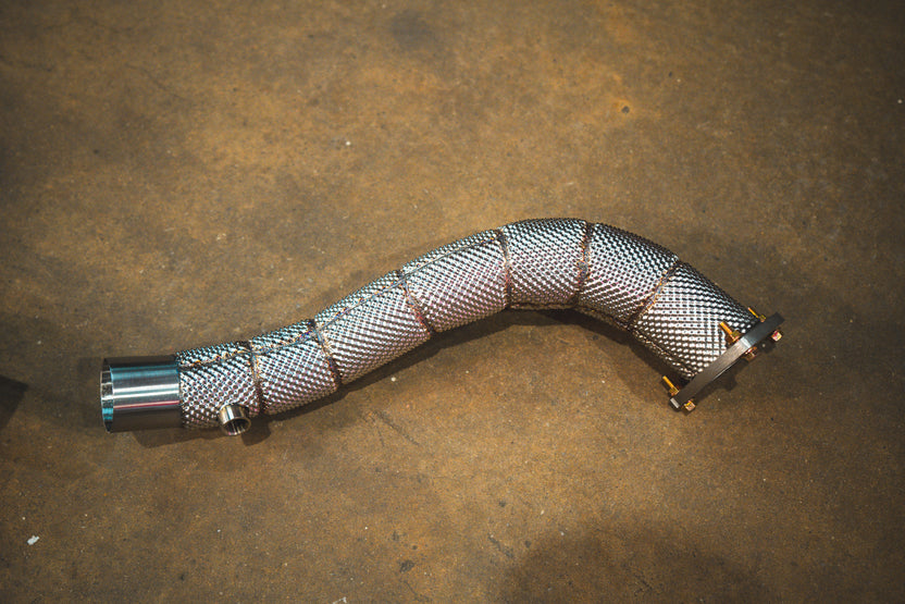Alternative view of Valvetronic Designs Ferrari California 4.3 V8 Free Flow Front Pipes