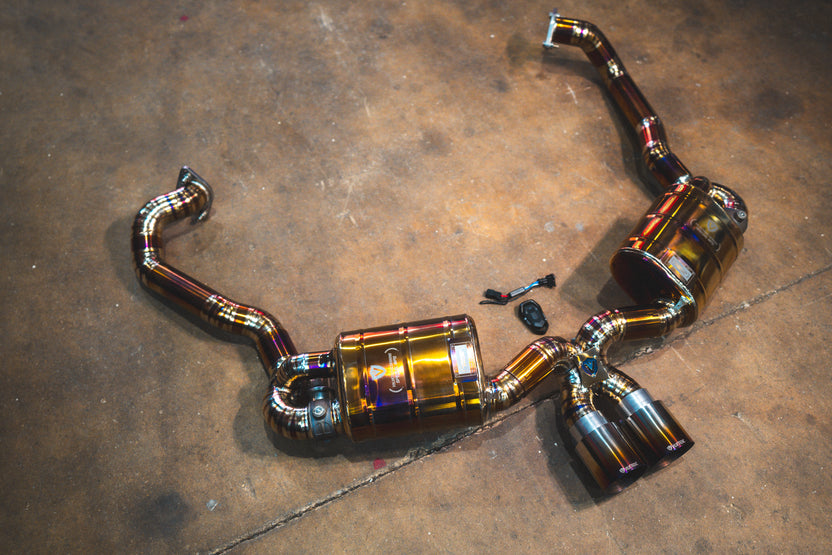 Alternative view of Valvetronic Designs Valved Sport Exhaust System for Porsche Boxster/Cayman 981