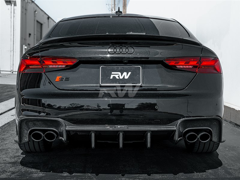 Alternative view of RW Carbon Audi A5 S-Line S5 Coupe/Sportback CF Diffuser