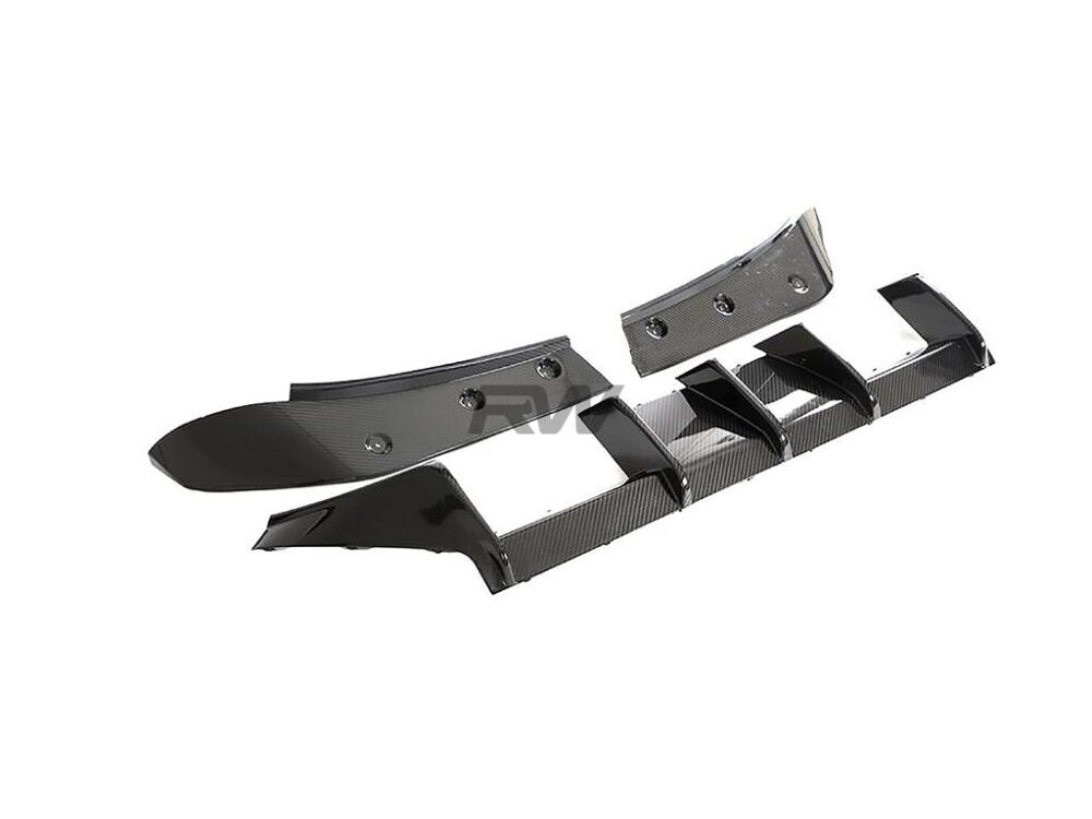 RW Carbon BMW G87 M2 RWS Carbon Fiber 3 Piece Rear Diffuser - Image 3