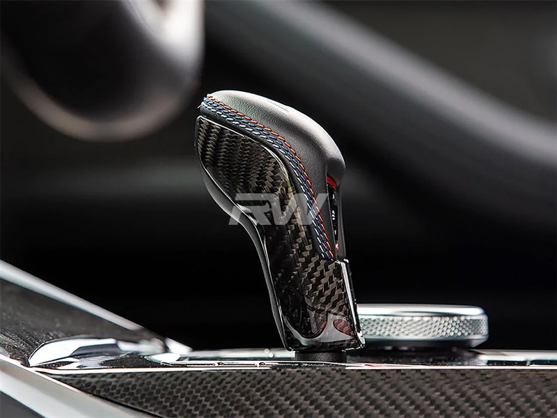 Alternative view of RW Carbon BMW M2 M3 M4 M8 X3M X4M X5M X6M XM Gear Selector Cover