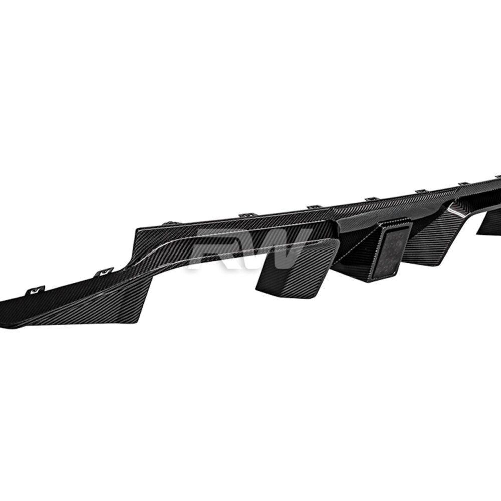 Alternative view of RW Carbon BMW G87 M2 GT Style CF Rear Diffuser
