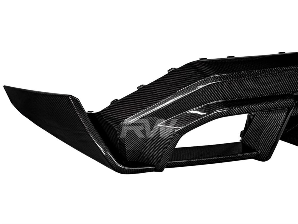 RW Carbon BMW G90 M5 SQ Carbon Fiber V2 Rear Diffuser - Image 5