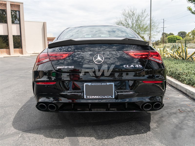 Alternative view of RW Carbon Mercedes C118 DTM Carbon Fiber Trunk Spoiler