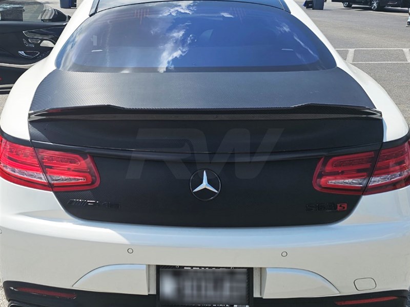 RW Carbon Mercedes C217 DTM Carbon Fiber Trunk Spoiler