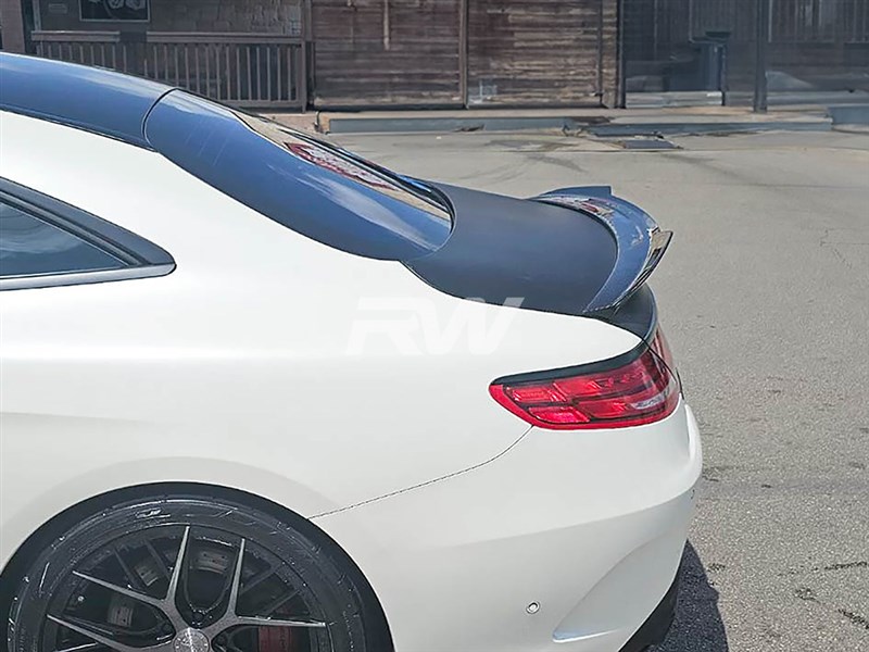 Alternative view of RW Carbon Mercedes C217 DTM Carbon Fiber Trunk Spoiler