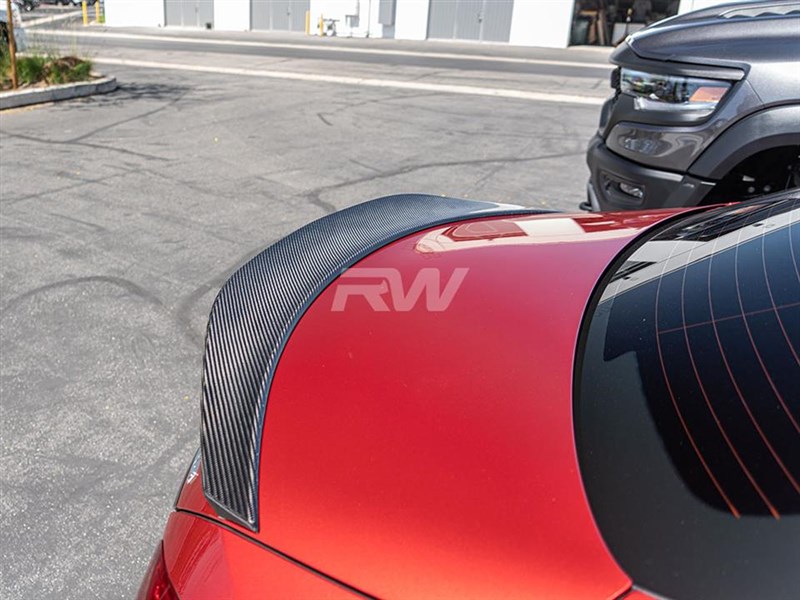 Alternative view of RW Carbon Mercedes W205 GTX Carbon Fiber Trunk Spoiler