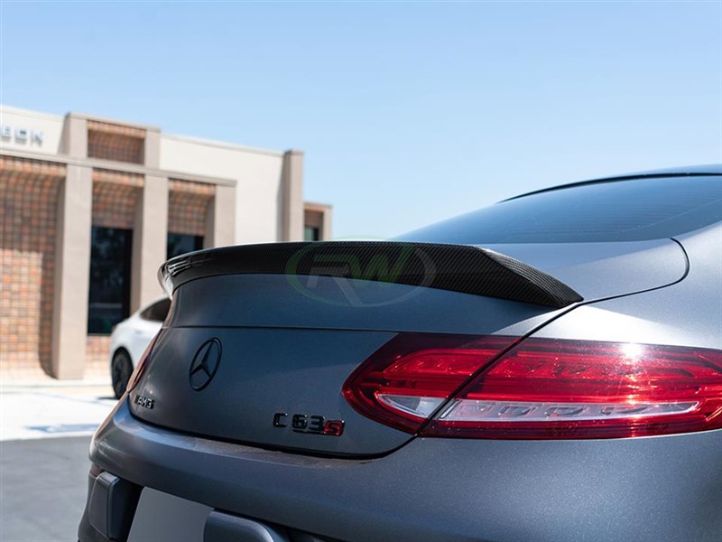 Alternative view of RW Carbon Mercedes W205 Coupe DTM CF Trunk Spoiler