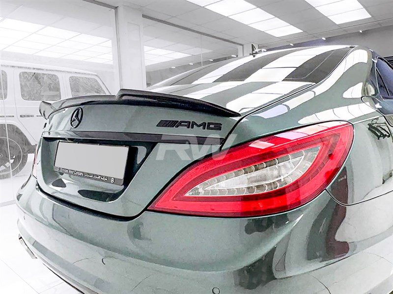 Alternative view of RW Carbon Mercedes W218 CLS Carbon Fiber XR Trunk Spoiler