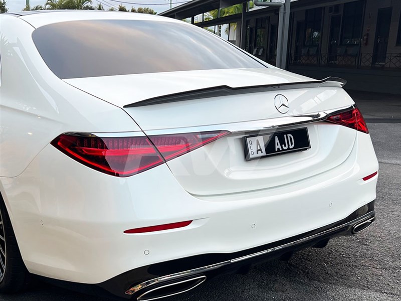 RW Carbon Mercedes W223 XR Carbon Fiber Trunk Spoiler
