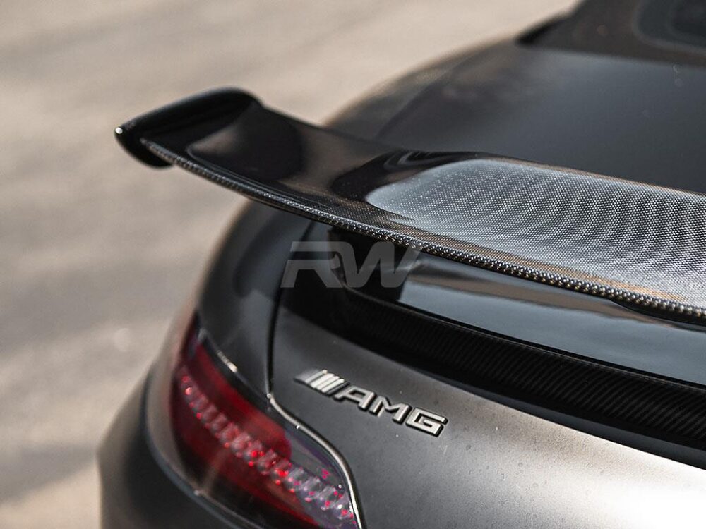 RW Carbon Mercedes R190 GT GTS GTC GTR Carbon Fiber Roadster Wing - Image 7