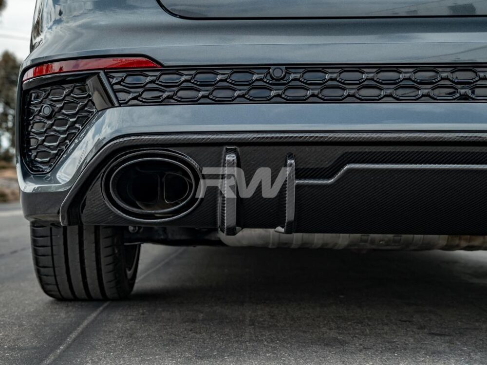 RW Carbon Audi RS3 8Y Carbon Fiber Rear Diffuser - Image 16