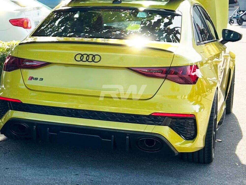 RW Carbon Audi RS3 8Y Carbon Fiber Rear Diffuser - Image 9