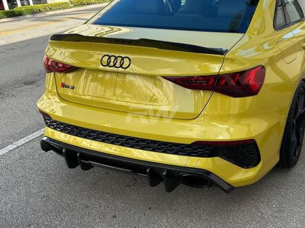 RW Carbon Audi RS3 8Y Carbon Fiber Rear Diffuser - Image 2