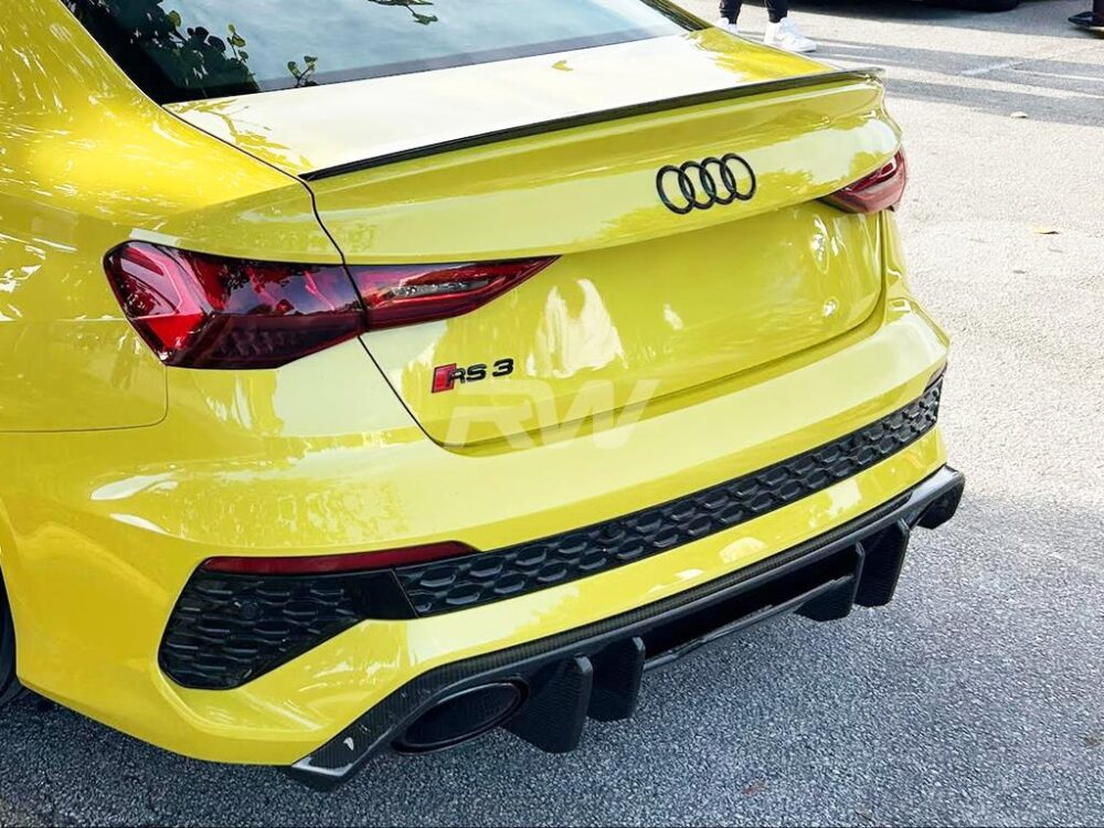 RW Carbon Audi RS3 8Y Carbon Fiber Rear Diffuser - Image 10