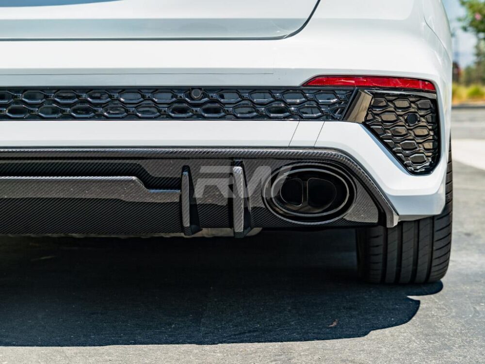 RW Carbon Audi RS3 8Y Carbon Fiber Rear Diffuser - Image 7