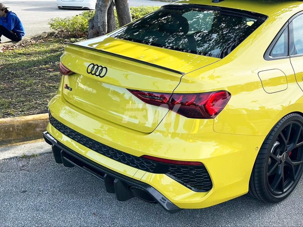 RW Carbon Audi RS3 8Y Carbon Fiber Rear Diffuser - Image 11