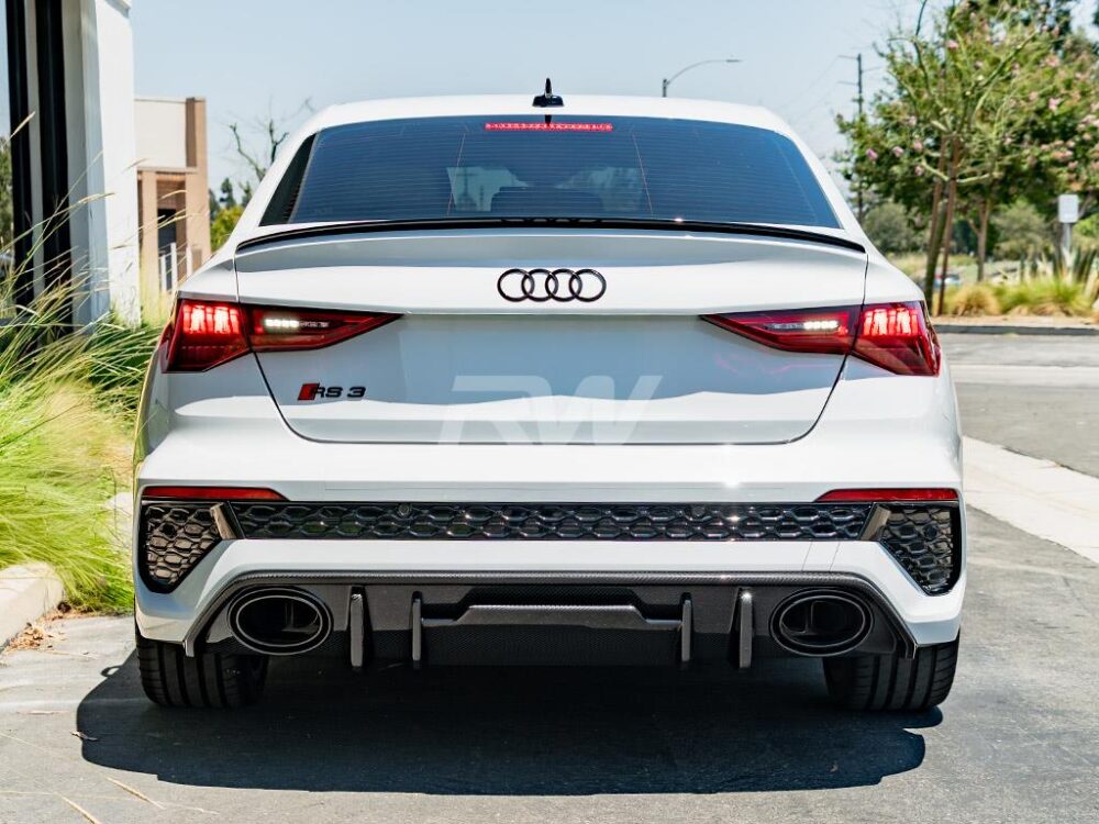 RW Carbon Audi RS3 8Y Carbon Fiber Rear Diffuser - Image 8